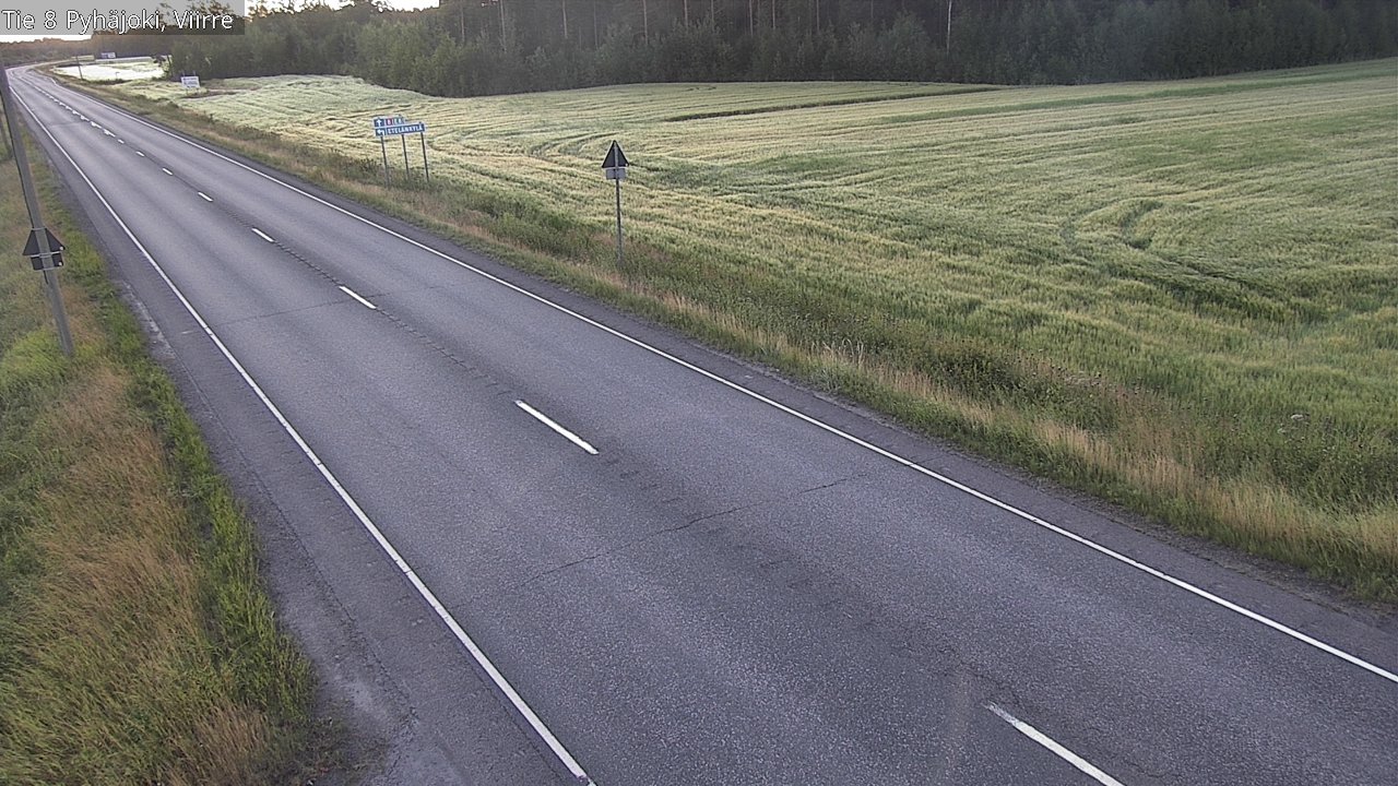 Kelikamerat Kuva Tie 8 Pyhäjoki, Viirre, Pyhäjoki, Pohjois-Pohjanmaa