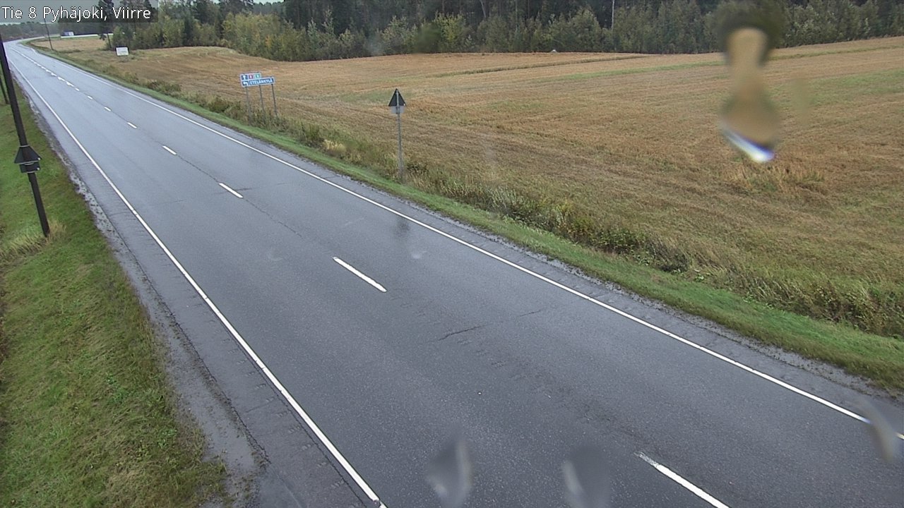 Weather Camera Image Road 8 Pyhäjoki, Viirre, Pyhäjoki, Pohjois-Pohjanmaa