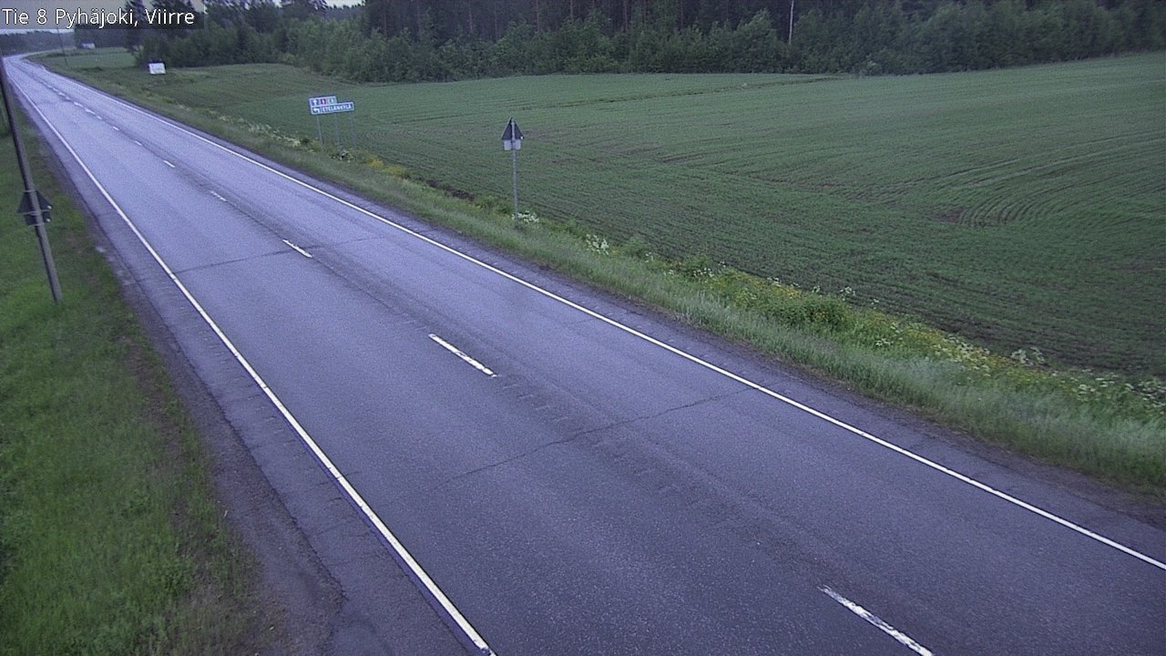 Kelikamerat Kuva Tie 8 Pyhäjoki, Viirre, Pyhäjoki, Pohjois-Pohjanmaa
