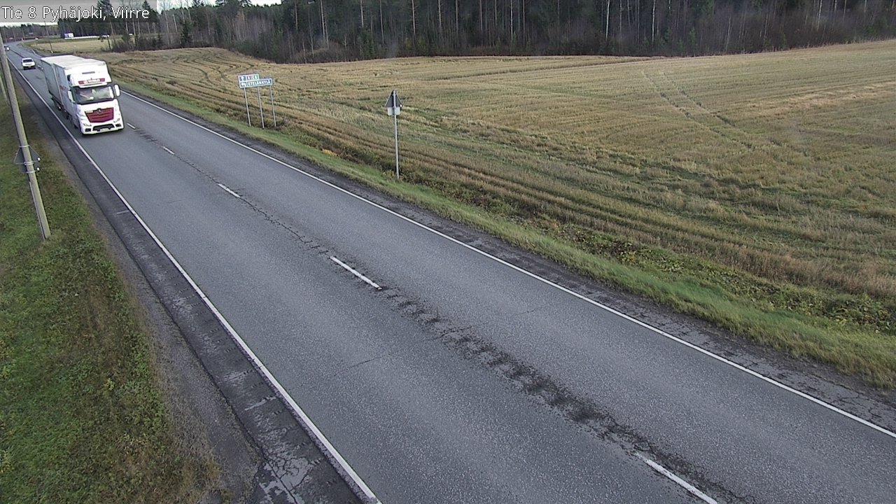 Kelikamerat Kuva Tie 8 Pyhäjoki, Viirre, Pyhäjoki, Pohjois-Pohjanmaa