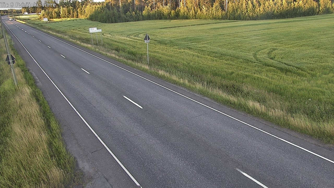 Kelikamerat Kuva Tie 8 Pyhäjoki, Viirre, Pyhäjoki, Pohjois-Pohjanmaa
