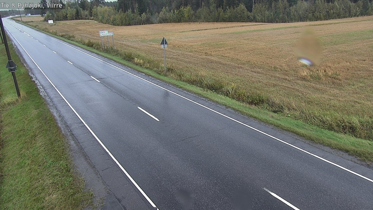 Weather Camera Image Road 8 Pyhäjoki, Viirre, Pyhäjoki, Pohjois-Pohjanmaa