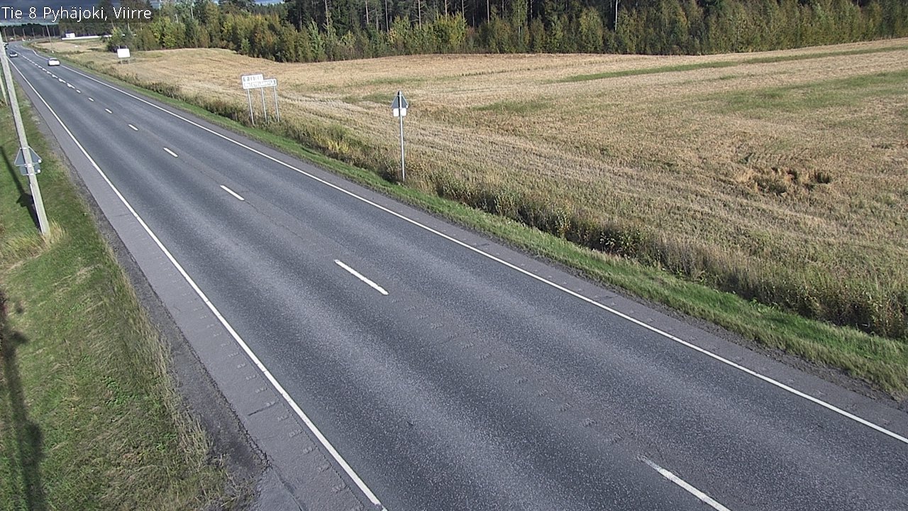 Kelikamerat Kuva Tie 8 Pyhäjoki, Viirre, Pyhäjoki, Pohjois-Pohjanmaa