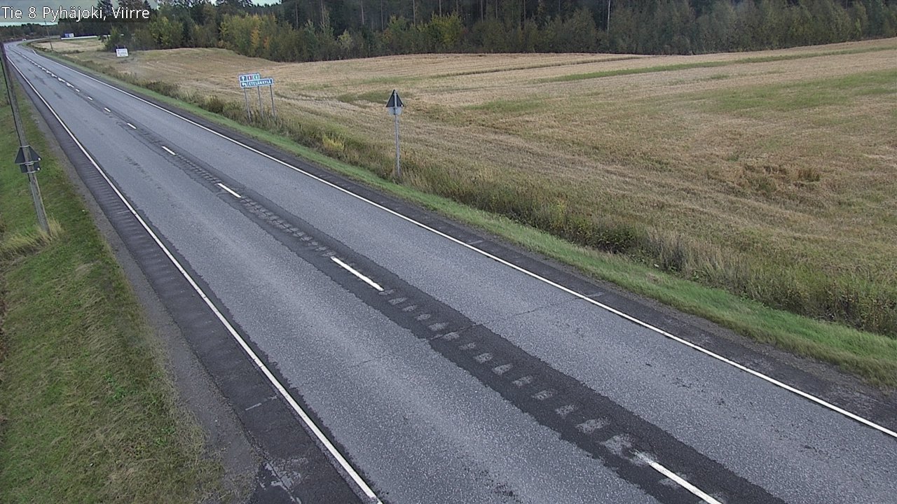 Kelikamerat Kuva Tie 8 Pyhäjoki, Viirre, Pyhäjoki, Pohjois-Pohjanmaa