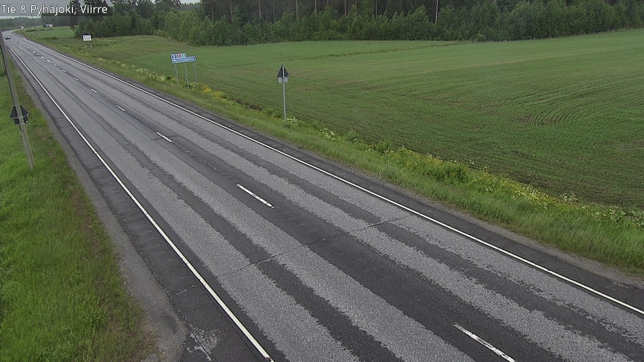 Kelikamerat Kuva Tie 8 Pyhäjoki, Viirre, Pyhäjoki, Pohjois-Pohjanmaa