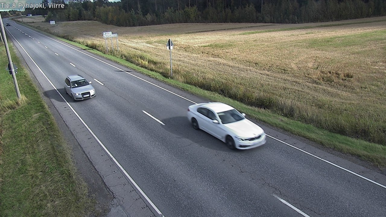 Kelikamerat Kuva Tie 8 Pyhäjoki, Viirre, Pyhäjoki, Pohjois-Pohjanmaa