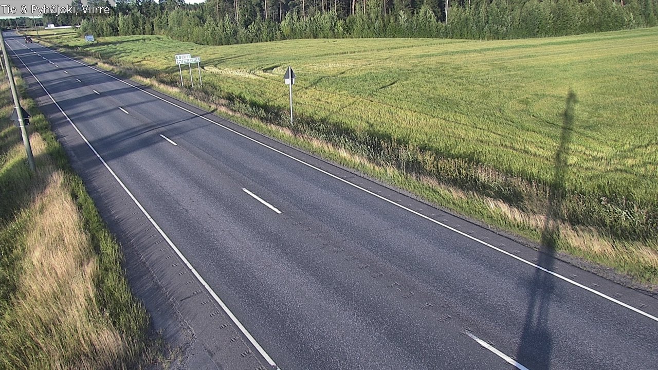 Kelikamerat Kuva Tie 8 Pyhäjoki, Viirre, Pyhäjoki, Pohjois-Pohjanmaa