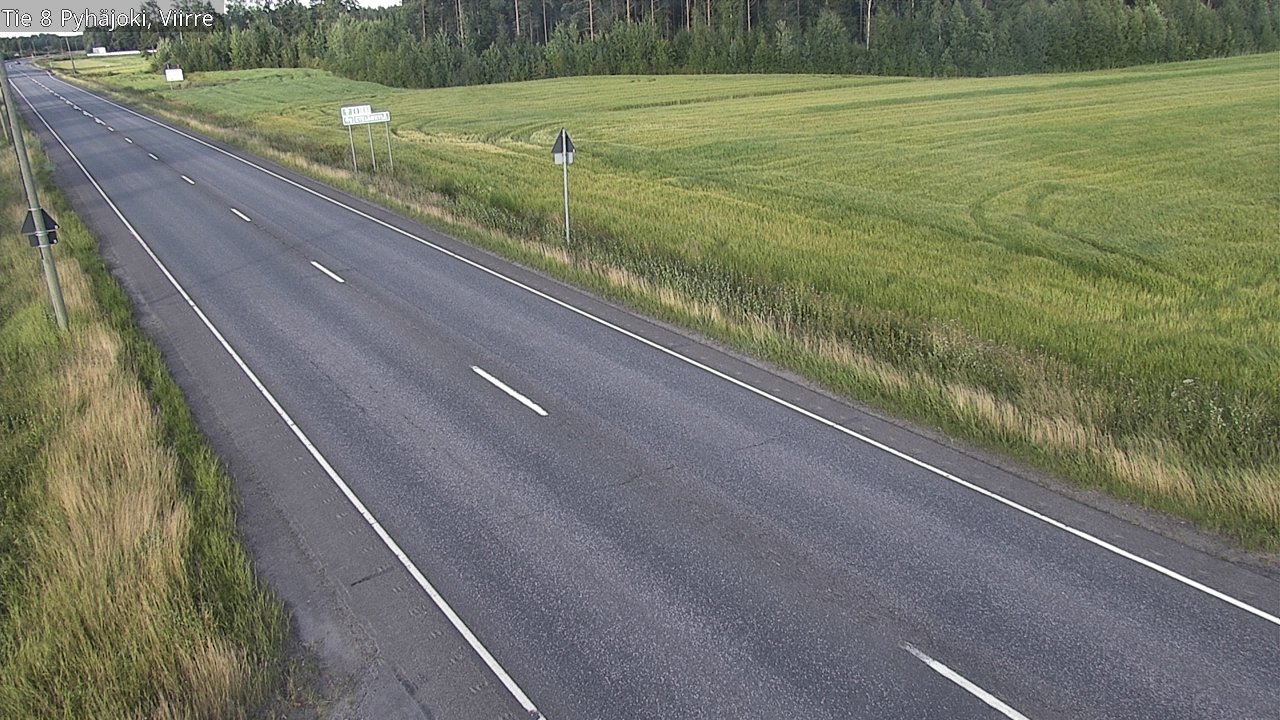 Kelikamerat Kuva Tie 8 Pyhäjoki, Viirre, Pyhäjoki, Pohjois-Pohjanmaa