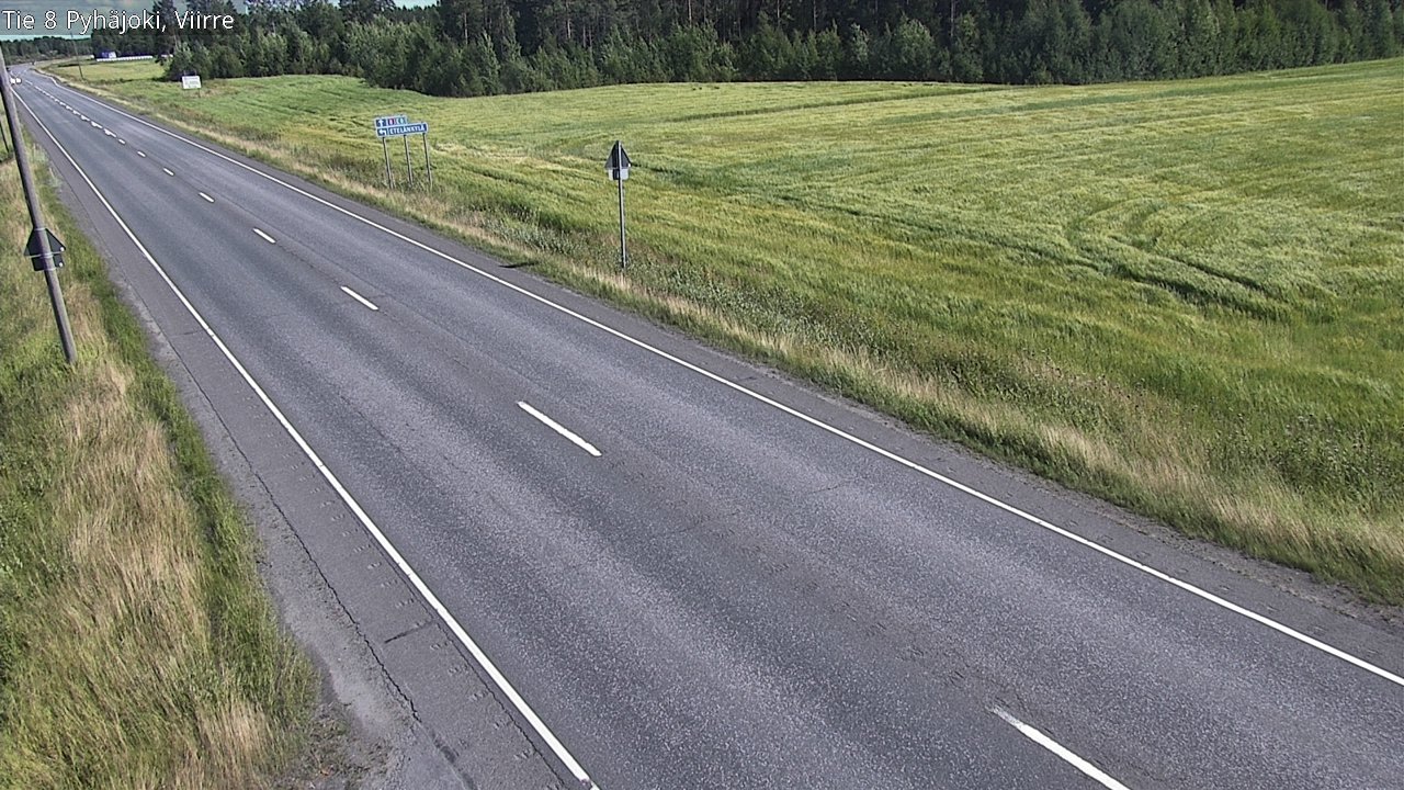 Kelikamerat Kuva Tie 8 Pyhäjoki, Viirre, Pyhäjoki, Pohjois-Pohjanmaa