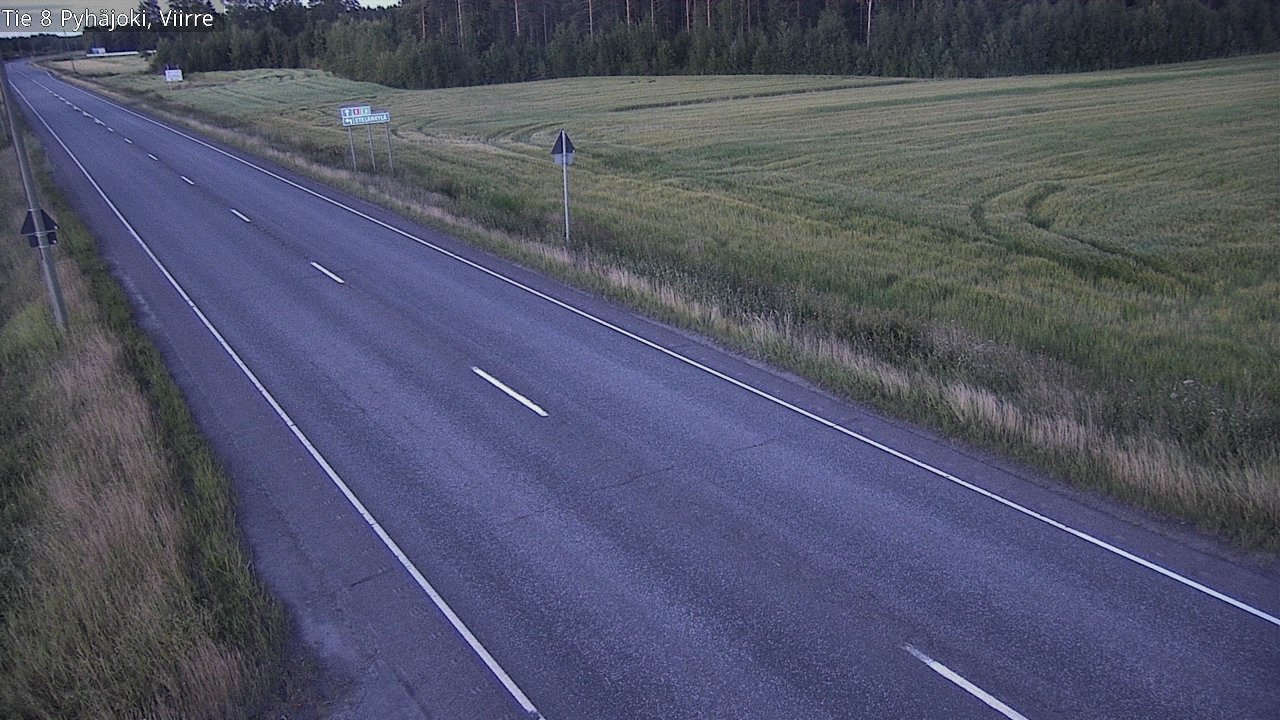 Kelikamerat Kuva Tie 8 Pyhäjoki, Viirre, Pyhäjoki, Pohjois-Pohjanmaa