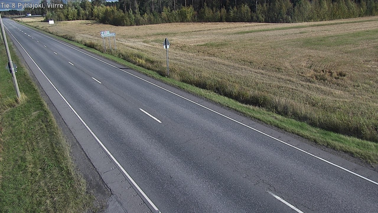 Kelikamerat Kuva Tie 8 Pyhäjoki, Viirre, Pyhäjoki, Pohjois-Pohjanmaa