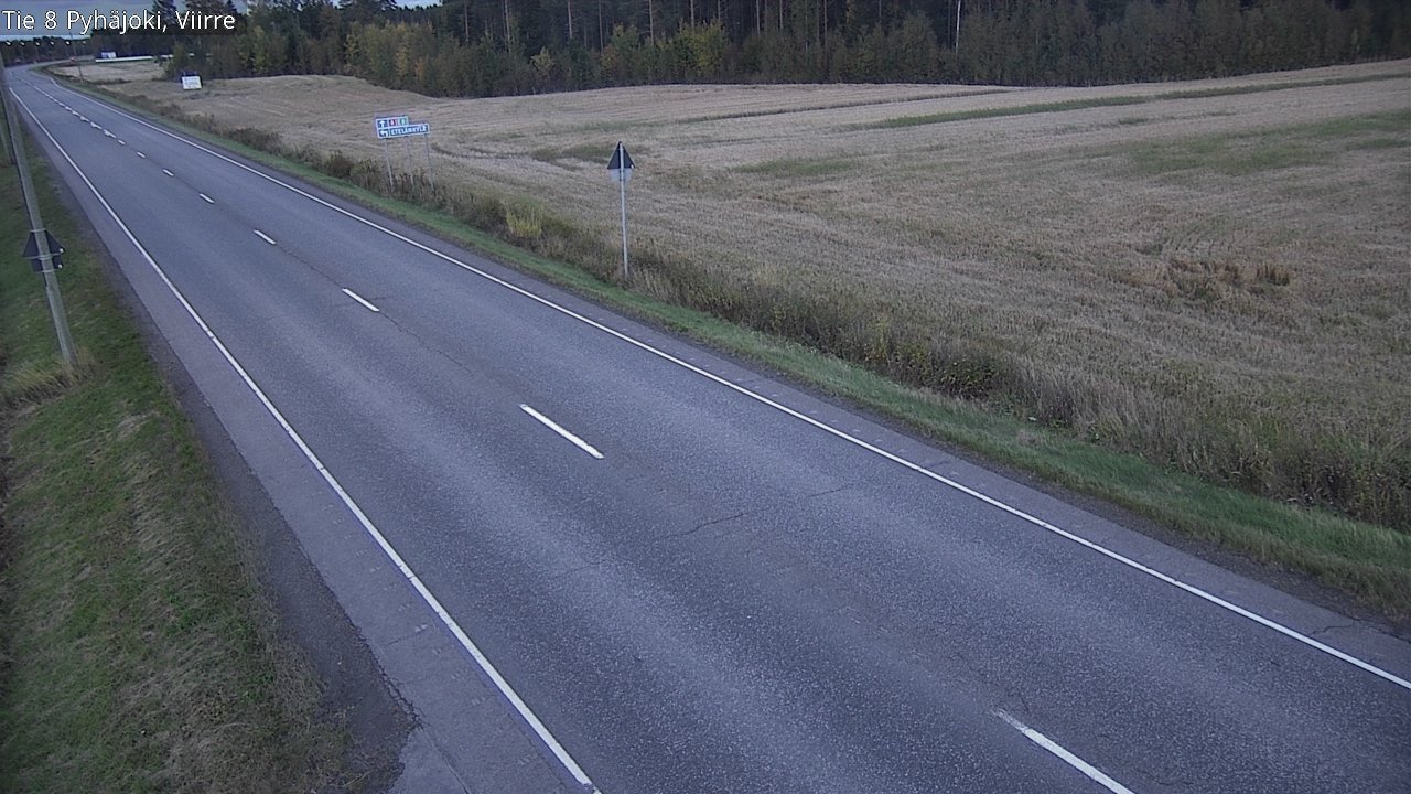 Kelikamerat Kuva Tie 8 Pyhäjoki, Viirre, Pyhäjoki, Pohjois-Pohjanmaa