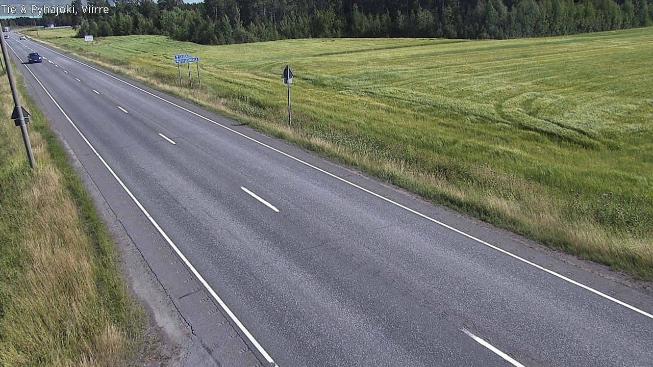Kelikamerat Kuva Tie 8 Pyhäjoki, Viirre, Pyhäjoki, Pohjois-Pohjanmaa
