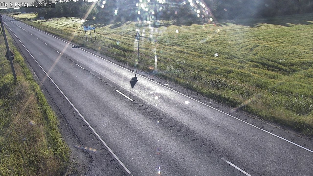 Kelikamerat Kuva Tie 8 Pyhäjoki, Viirre, Pyhäjoki, Pohjois-Pohjanmaa