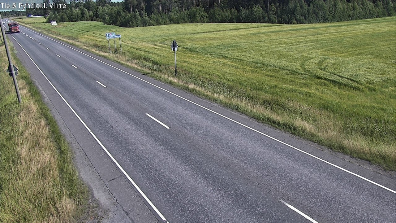 Kelikamerat Kuva Tie 8 Pyhäjoki, Viirre, Pyhäjoki, Pohjois-Pohjanmaa