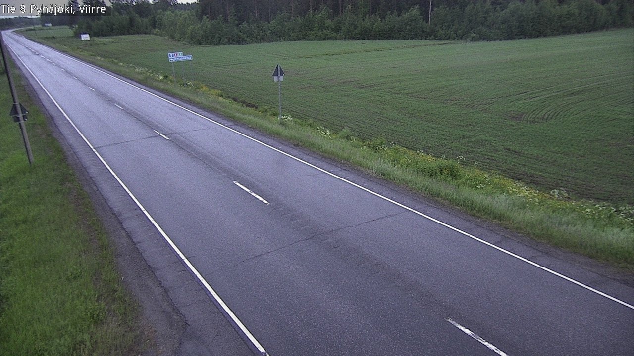 Kelikamerat Kuva Tie 8 Pyhäjoki, Viirre, Pyhäjoki, Pohjois-Pohjanmaa
