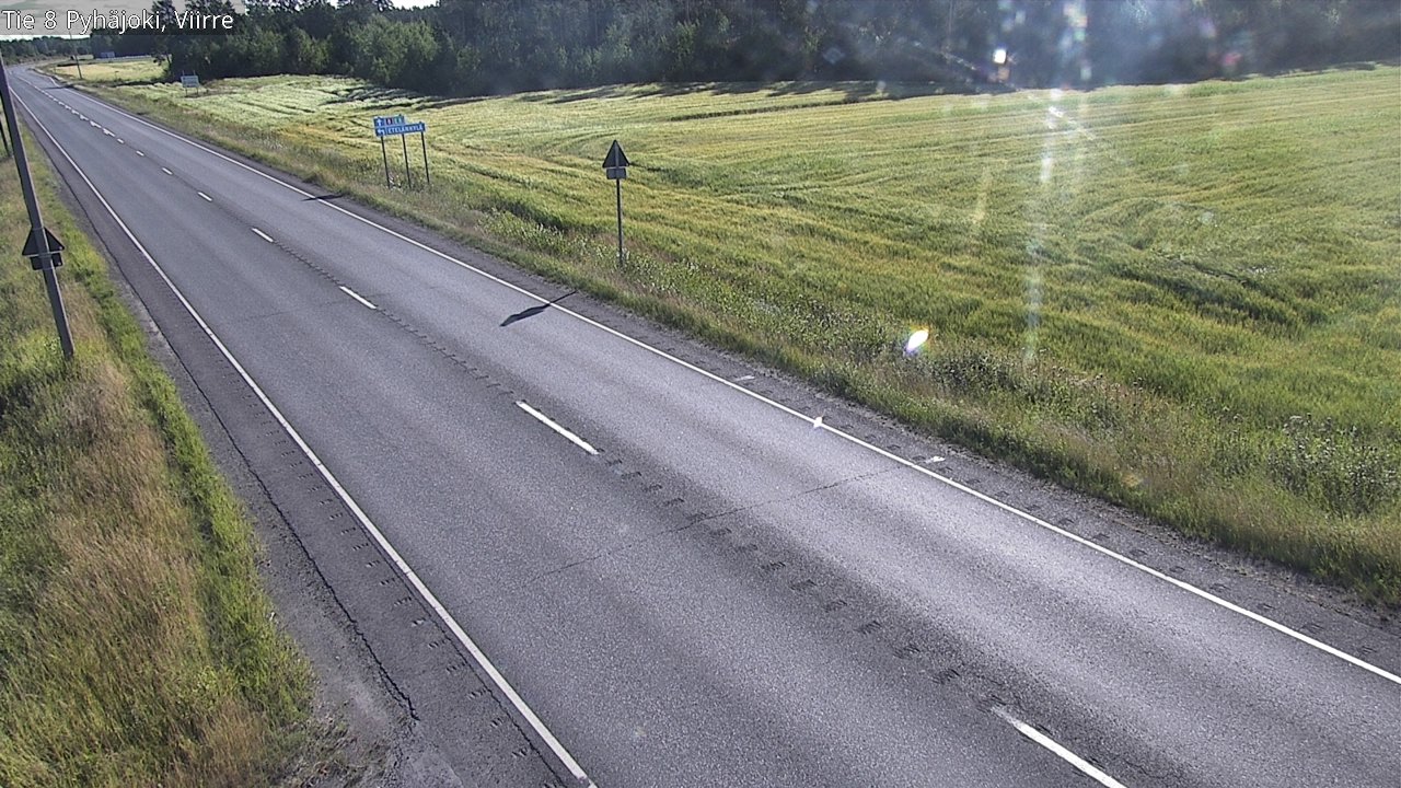 Kelikamerat Kuva Tie 8 Pyhäjoki, Viirre, Pyhäjoki, Pohjois-Pohjanmaa