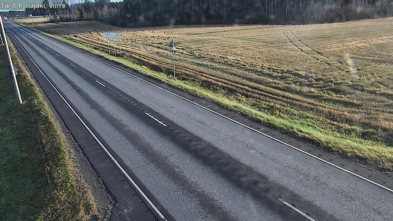 Kelikamerat Kuva Tie 8 Pyhäjoki, Viirre, Pyhäjoki, Pohjois-Pohjanmaa