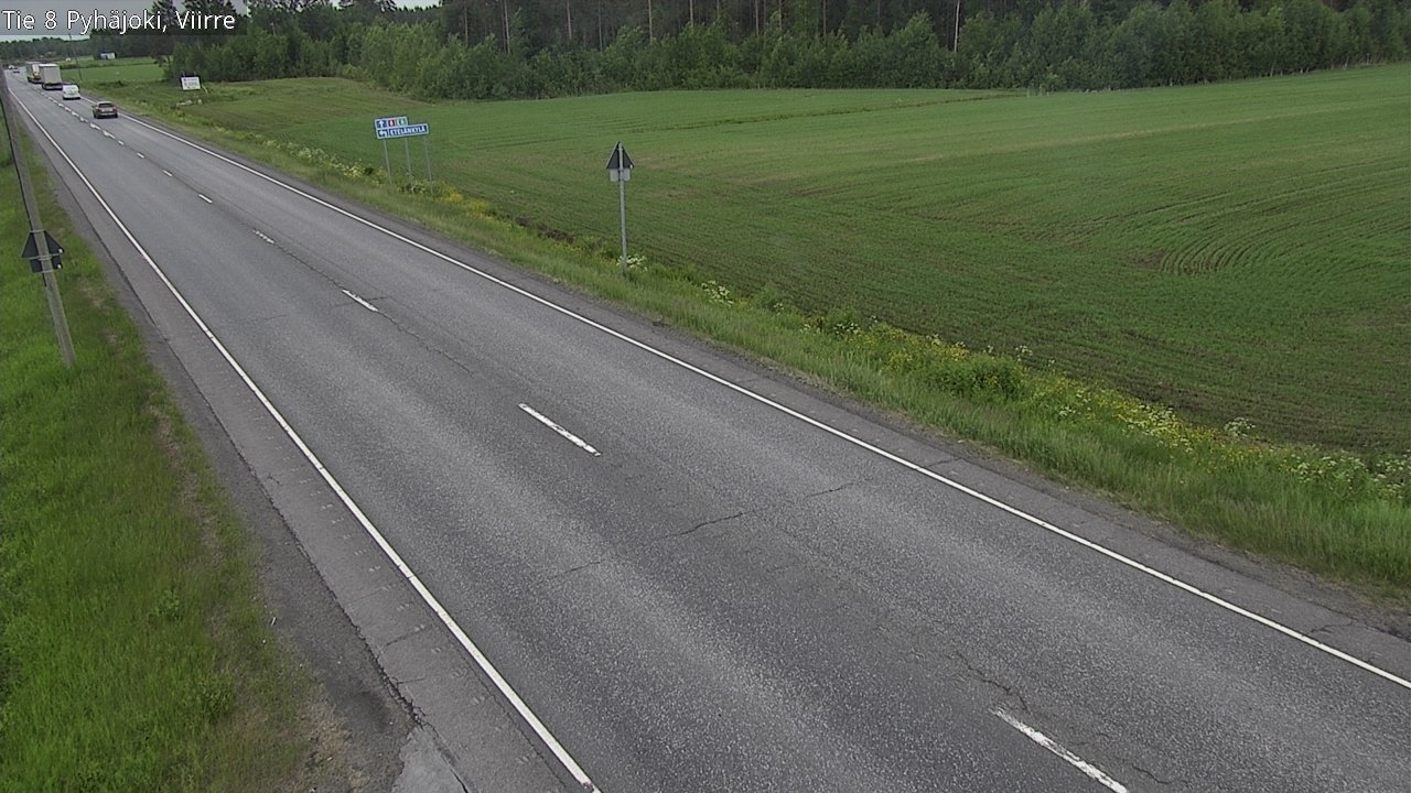 Kelikamerat Kuva Tie 8 Pyhäjoki, Viirre, Pyhäjoki, Pohjois-Pohjanmaa