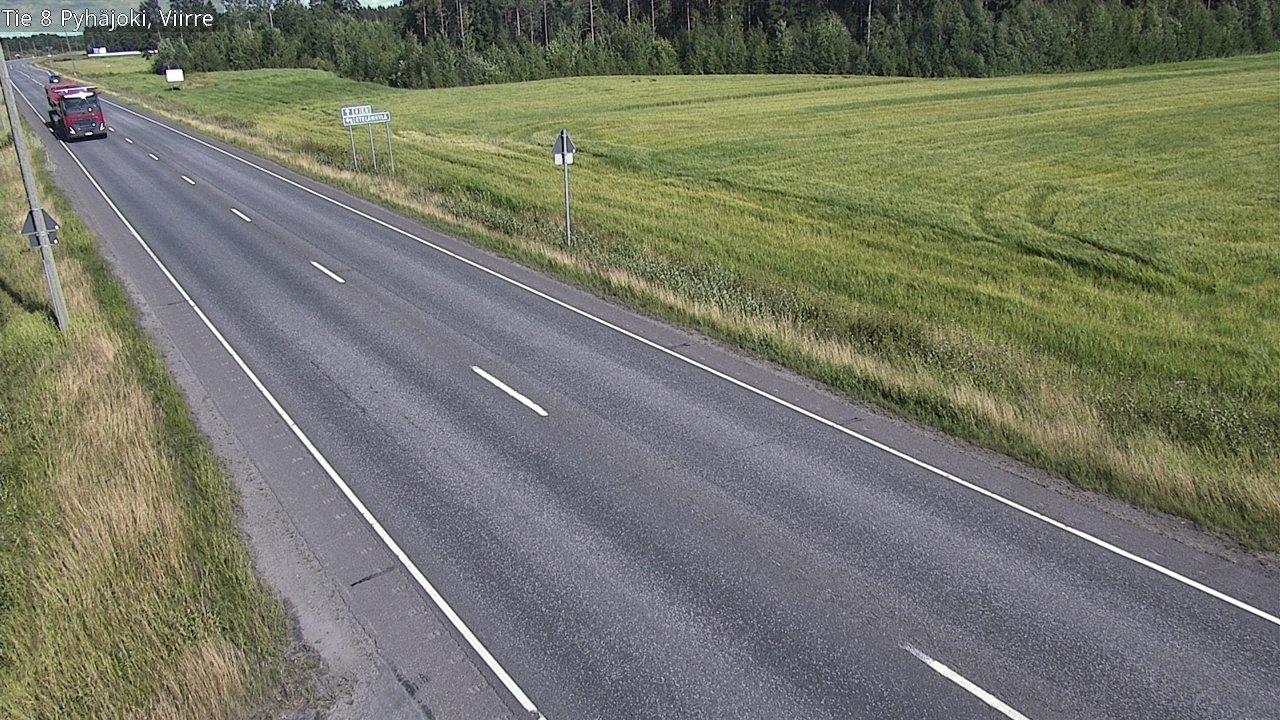 Kelikamerat Kuva Tie 8 Pyhäjoki, Viirre, Pyhäjoki, Pohjois-Pohjanmaa