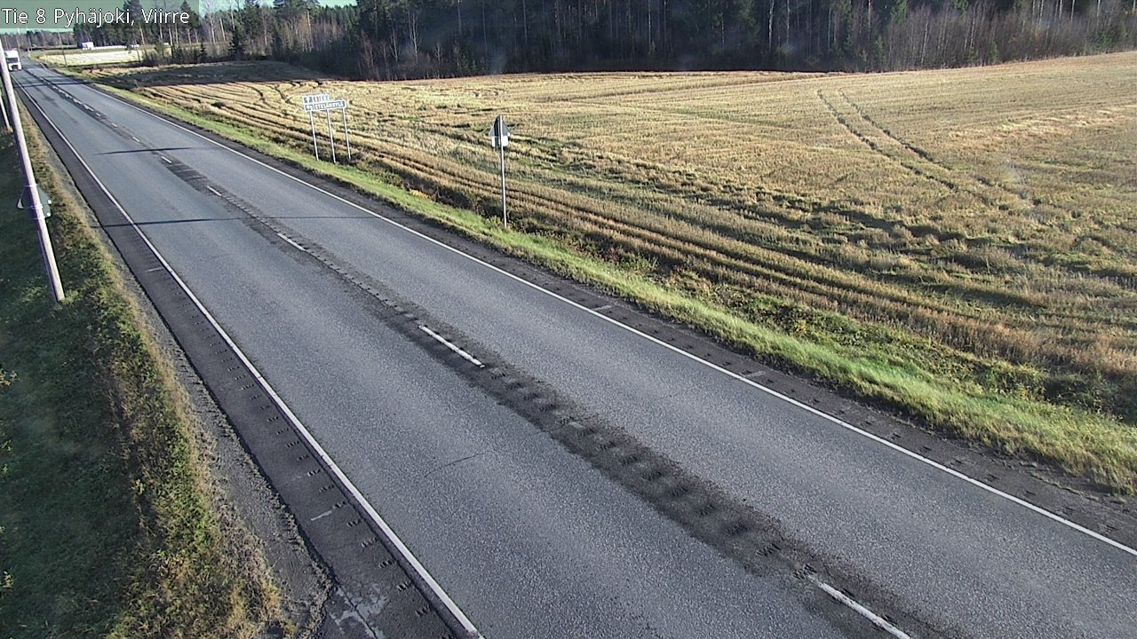 Kelikamerat Kuva Tie 8 Pyhäjoki, Viirre, Pyhäjoki, Pohjois-Pohjanmaa