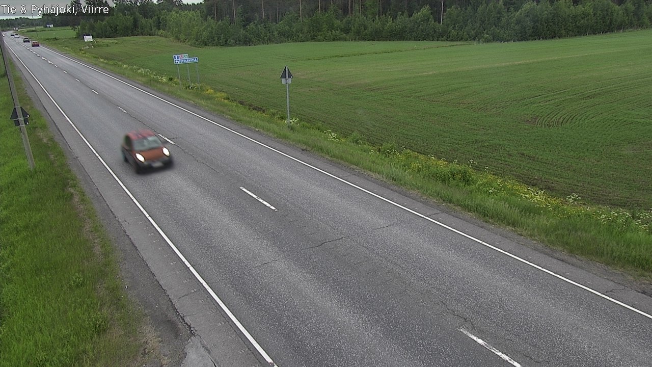 Kelikamerat Kuva Tie 8 Pyhäjoki, Viirre, Pyhäjoki, Pohjois-Pohjanmaa