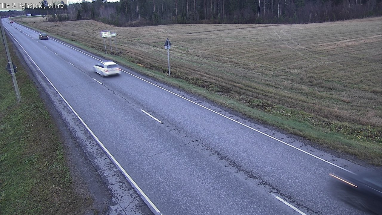 Kelikamerat Kuva Tie 8 Pyhäjoki, Viirre, Pyhäjoki, Pohjois-Pohjanmaa