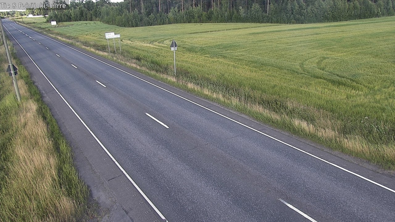 Kelikamerat Kuva Tie 8 Pyhäjoki, Viirre, Pyhäjoki, Pohjois-Pohjanmaa