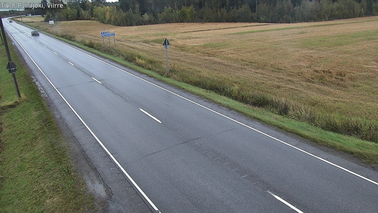 Kelikamerat Kuva Tie 8 Pyhäjoki, Viirre, Pyhäjoki, Pohjois-Pohjanmaa