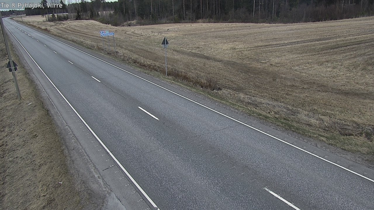 Kelikamerat Kuva Tie 8 Pyhäjoki, Viirre, Pyhäjoki, Pohjois-Pohjanmaa