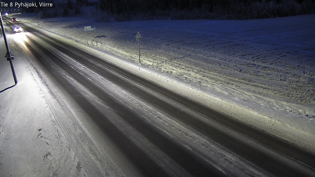 Weather Camera Image Road 8 Pyhäjoki, Viirre, Pyhäjoki, Pohjois-Pohjanmaa