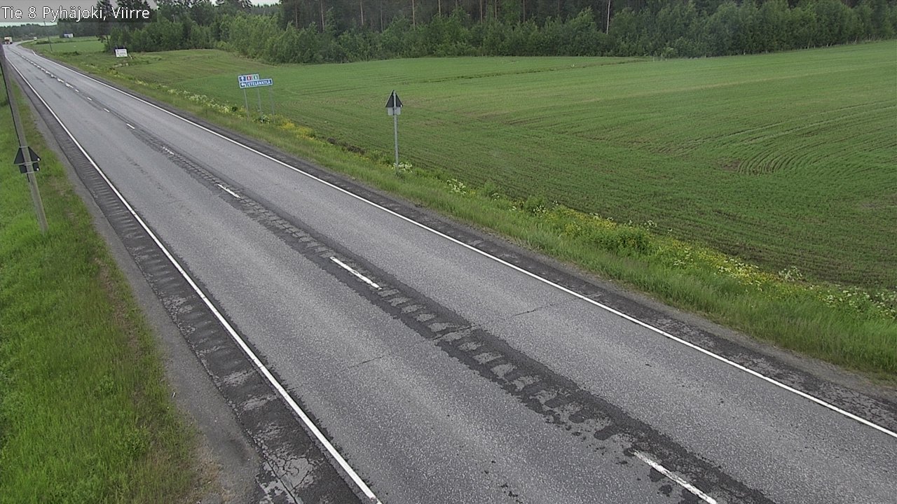 Kelikamerat Kuva Tie 8 Pyhäjoki, Viirre, Pyhäjoki, Pohjois-Pohjanmaa