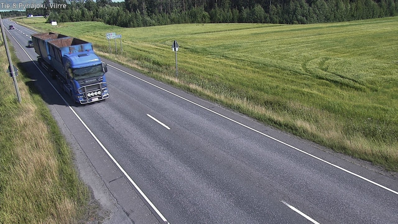 Kelikamerat Kuva Tie 8 Pyhäjoki, Viirre, Pyhäjoki, Pohjois-Pohjanmaa