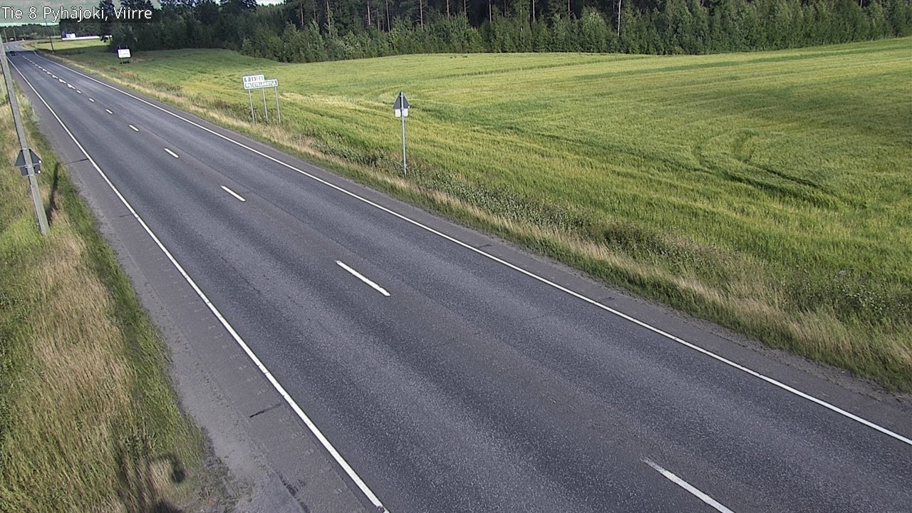 Kelikamerat Kuva Tie 8 Pyhäjoki, Viirre, Pyhäjoki, Pohjois-Pohjanmaa