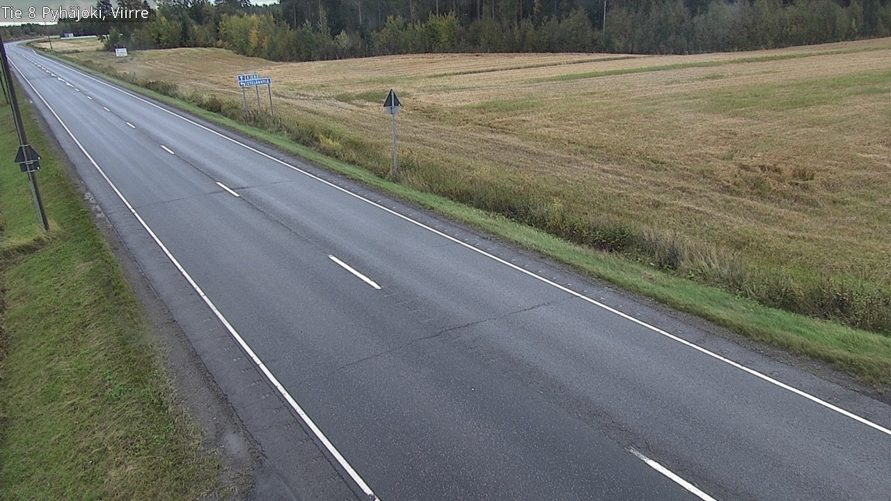 Kelikamerat Kuva Tie 8 Pyhäjoki, Viirre, Pyhäjoki, Pohjois-Pohjanmaa