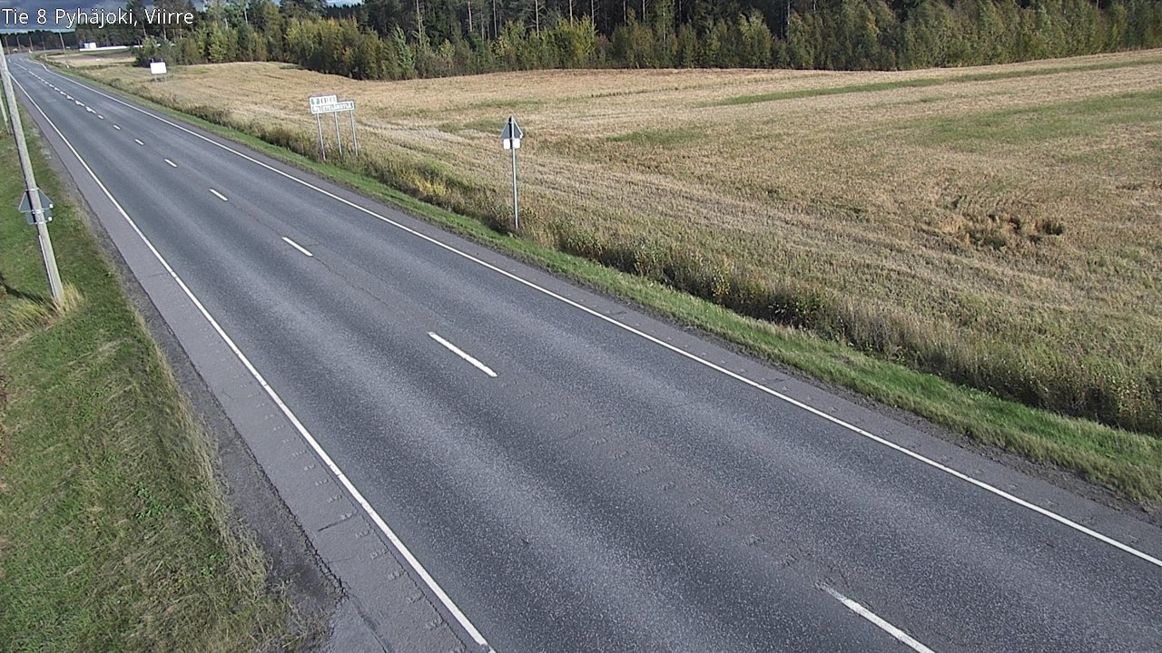Kelikamerat Kuva Tie 8 Pyhäjoki, Viirre, Pyhäjoki, Pohjois-Pohjanmaa