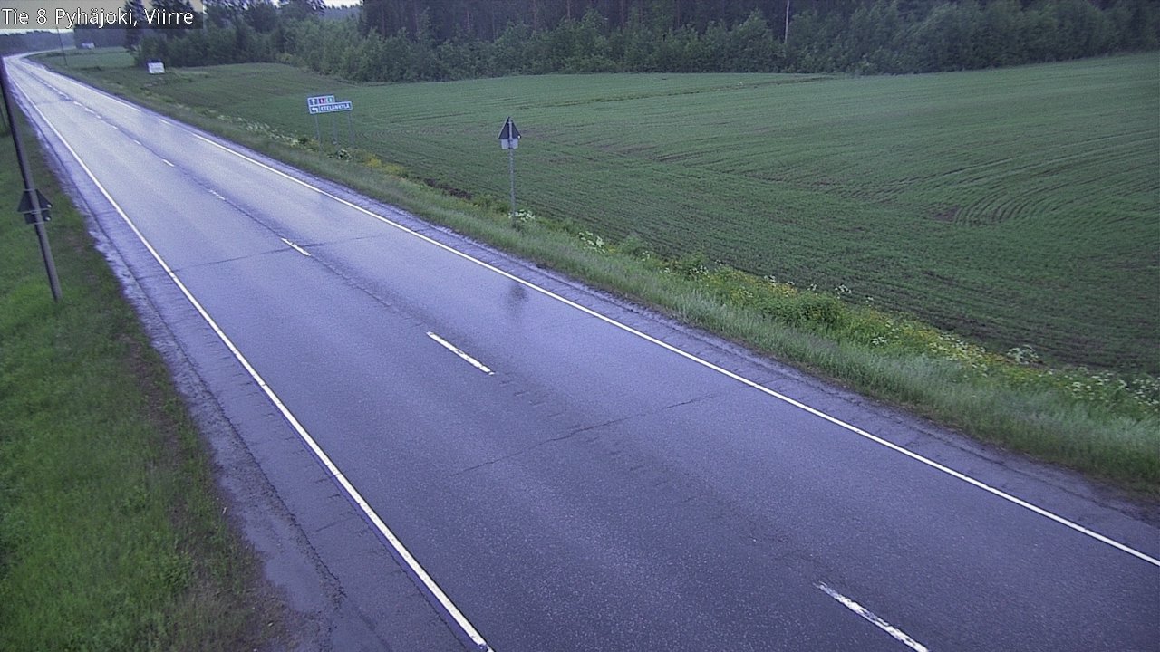 Kelikamerat Kuva Tie 8 Pyhäjoki, Viirre, Pyhäjoki, Pohjois-Pohjanmaa