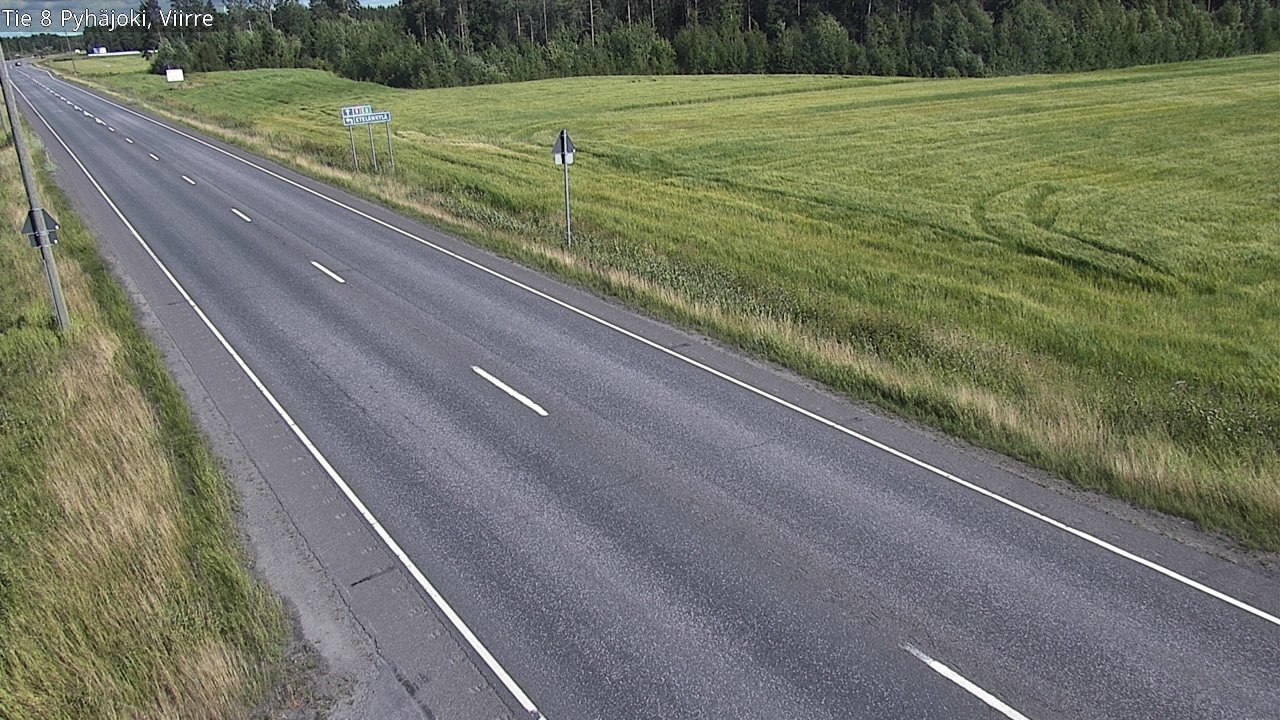 Kelikamerat Kuva Tie 8 Pyhäjoki, Viirre, Pyhäjoki, Pohjois-Pohjanmaa
