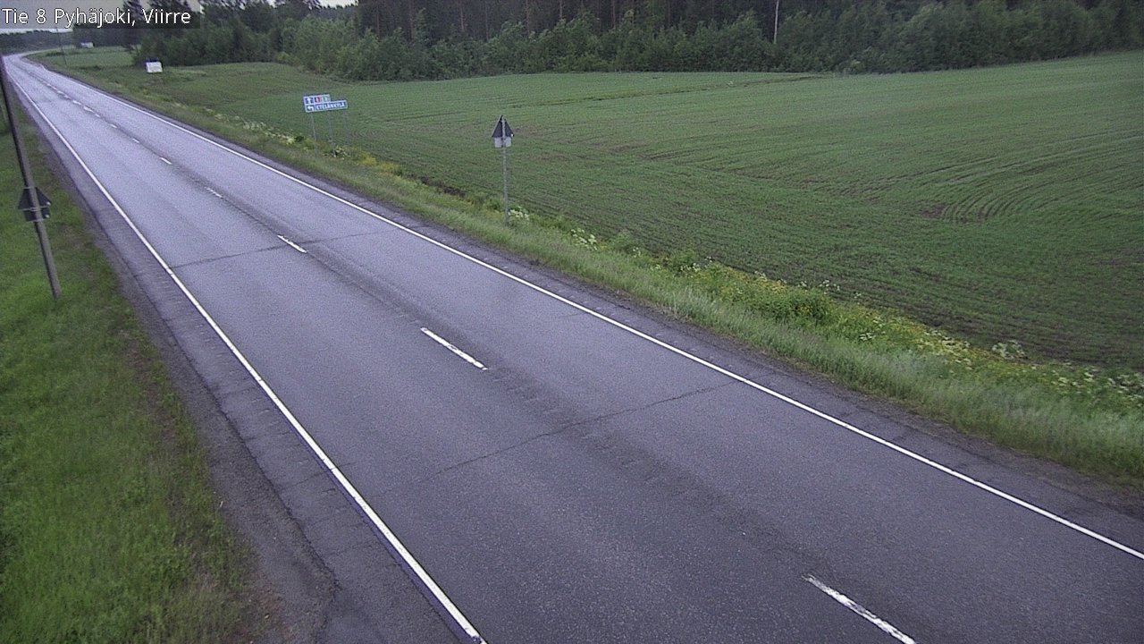 Kelikamerat Kuva Tie 8 Pyhäjoki, Viirre, Pyhäjoki, Pohjois-Pohjanmaa