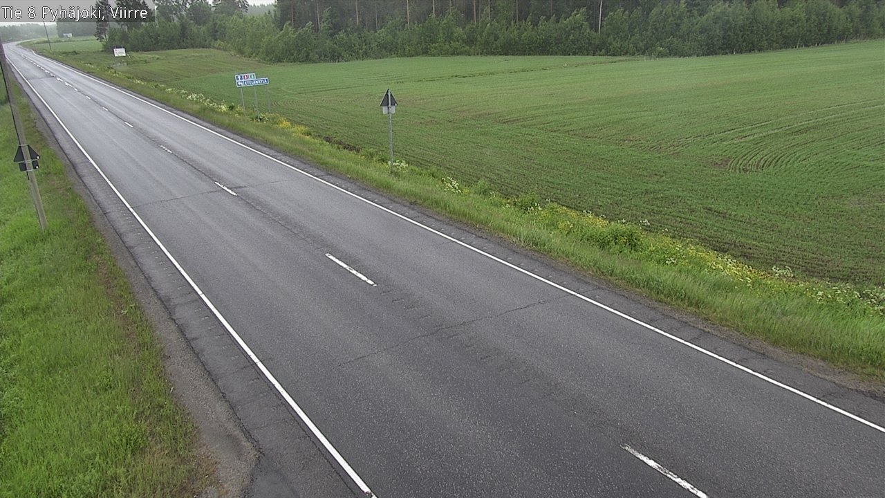 Kelikamerat Kuva Tie 8 Pyhäjoki, Viirre, Pyhäjoki, Pohjois-Pohjanmaa