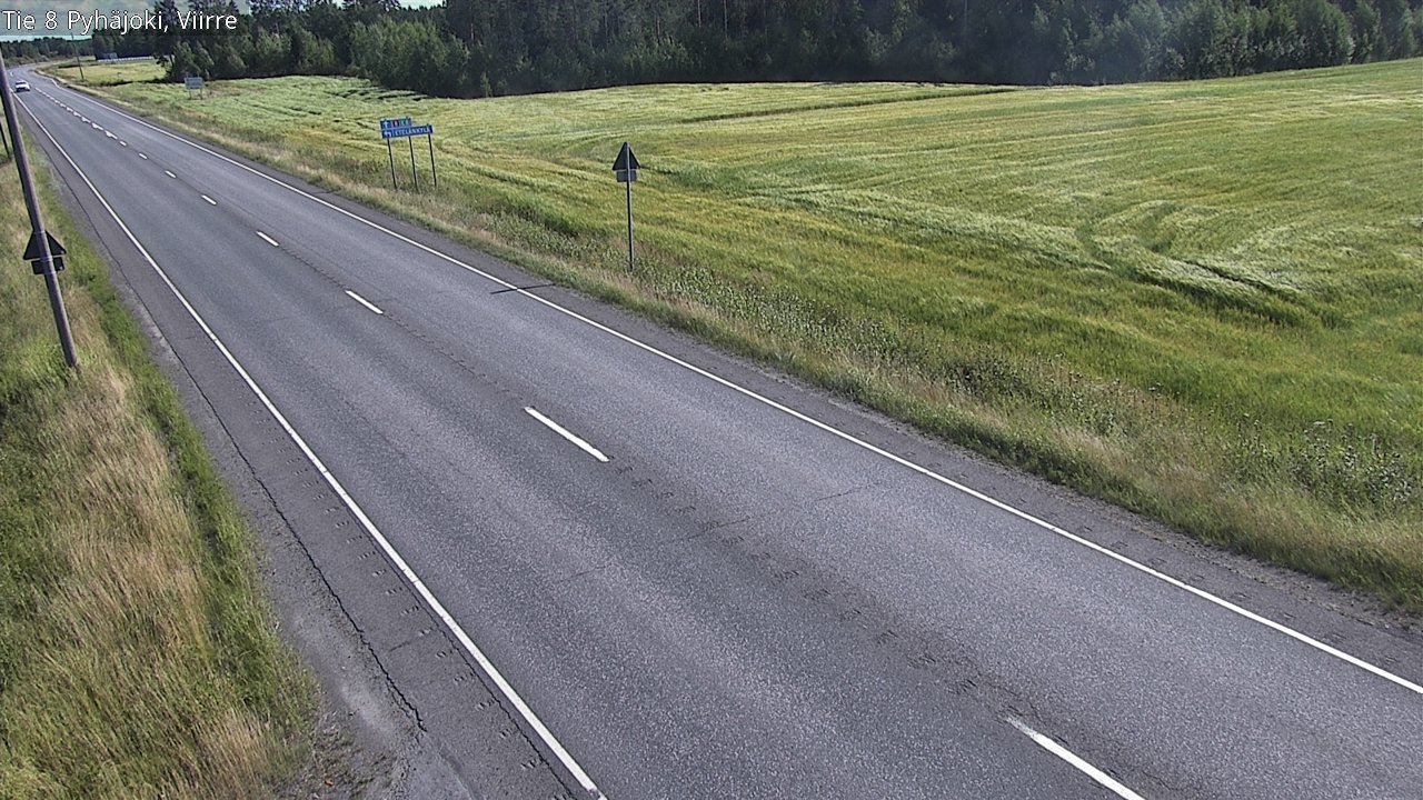 Kelikamerat Kuva Tie 8 Pyhäjoki, Viirre, Pyhäjoki, Pohjois-Pohjanmaa