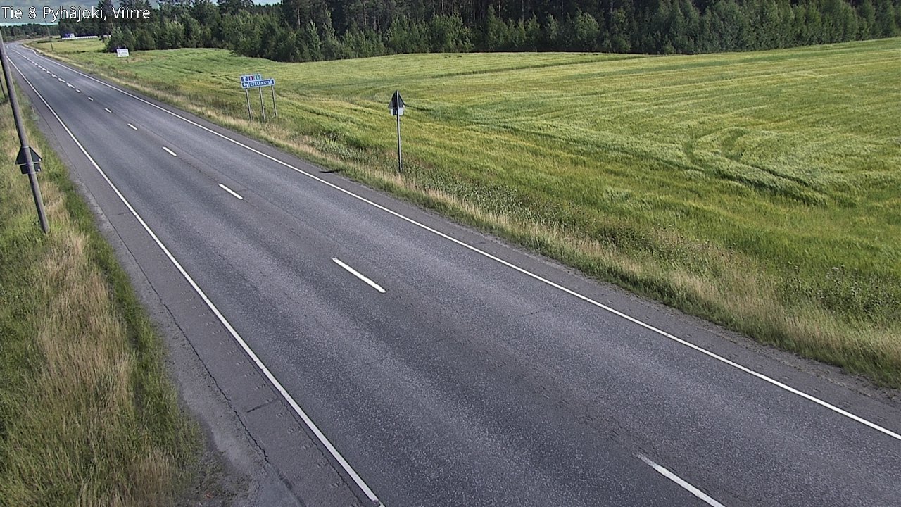 Kelikamerat Kuva Tie 8 Pyhäjoki, Viirre, Pyhäjoki, Pohjois-Pohjanmaa