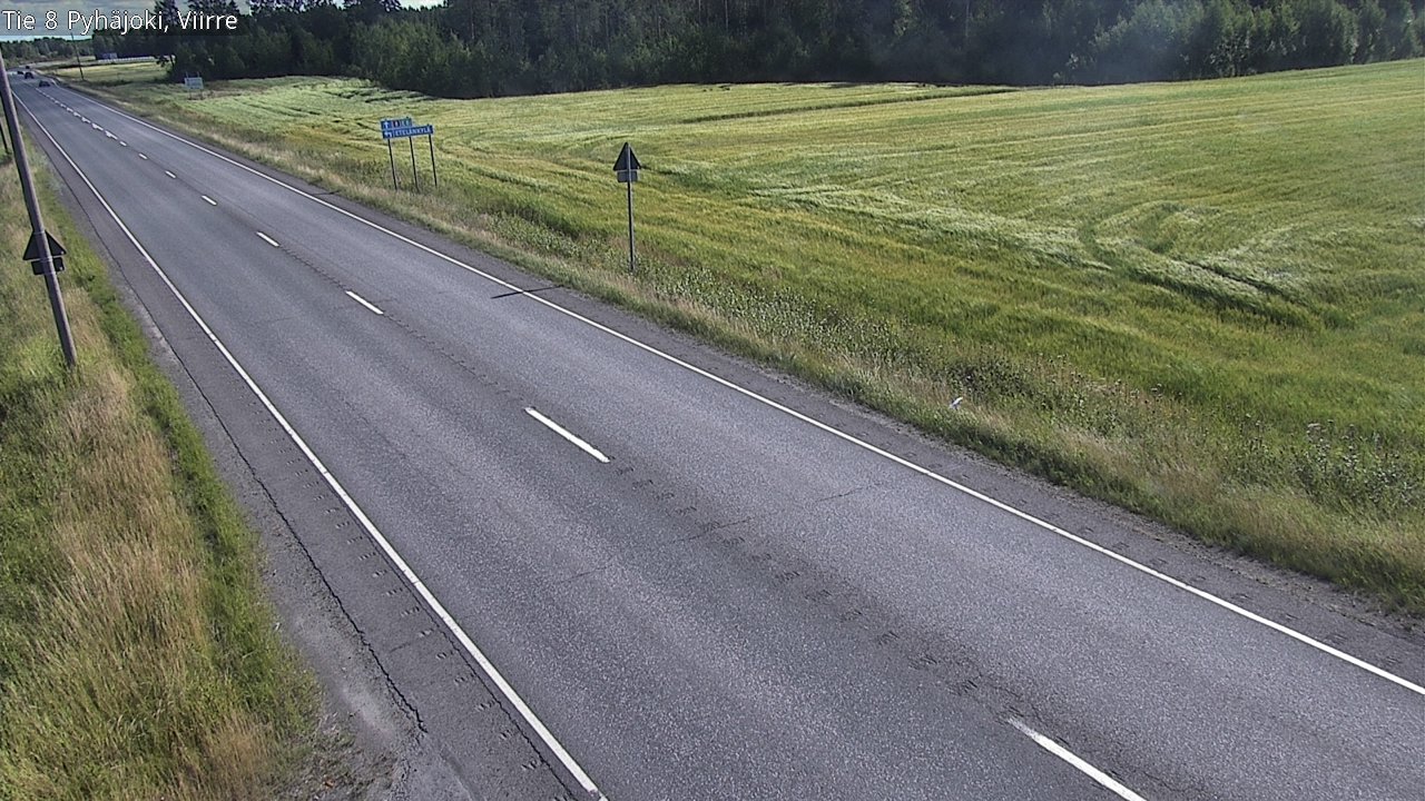 Kelikamerat Kuva Tie 8 Pyhäjoki, Viirre, Pyhäjoki, Pohjois-Pohjanmaa