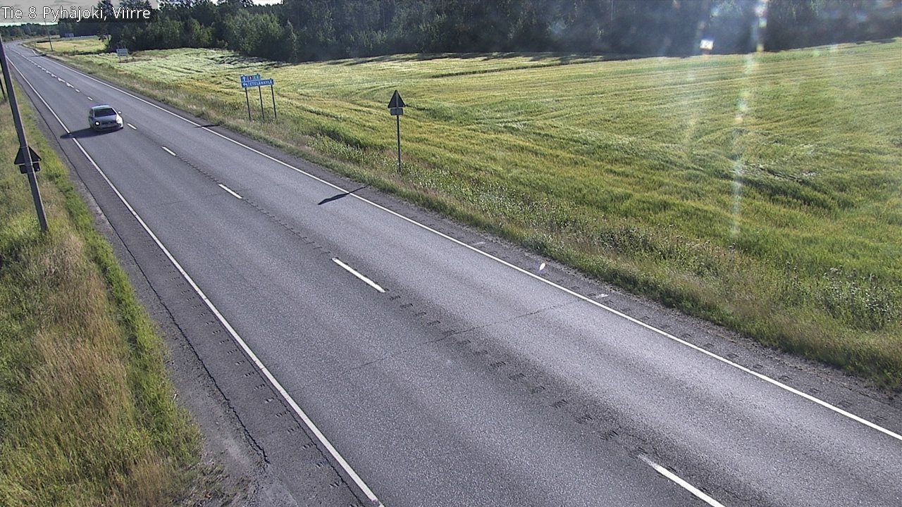 Kelikamerat Kuva Tie 8 Pyhäjoki, Viirre, Pyhäjoki, Pohjois-Pohjanmaa