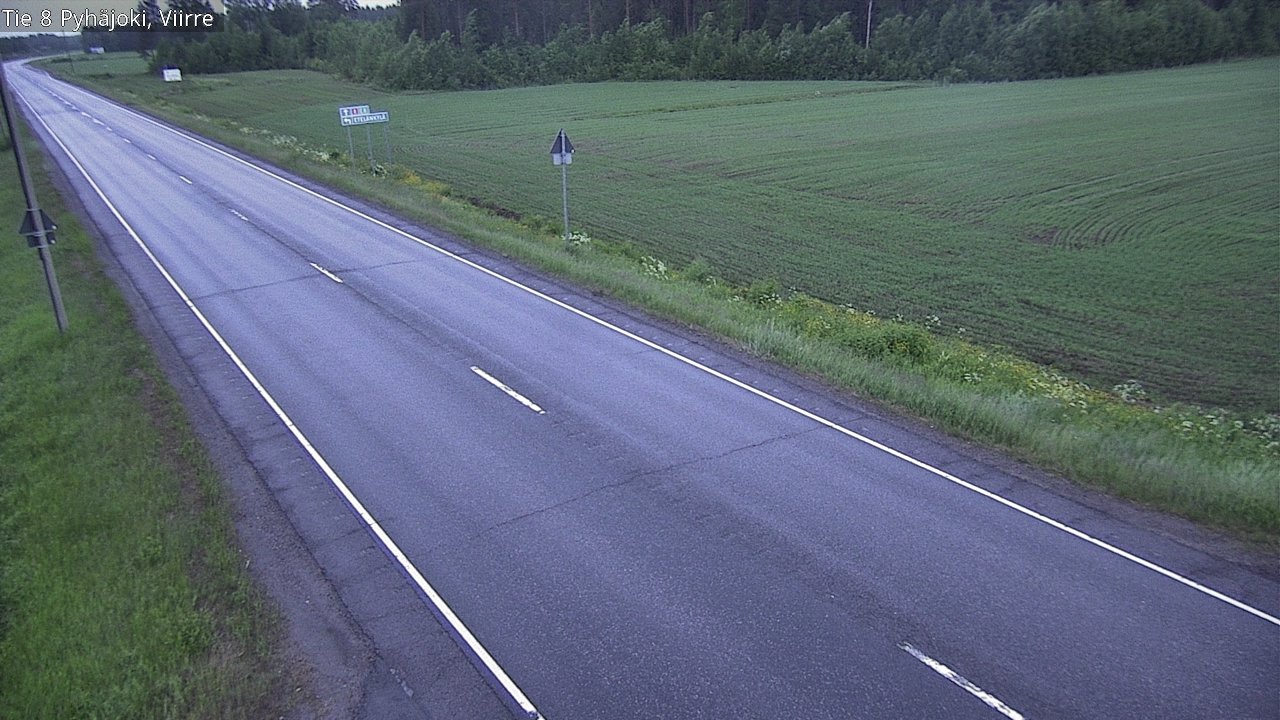 Kelikamerat Kuva Tie 8 Pyhäjoki, Viirre, Pyhäjoki, Pohjois-Pohjanmaa