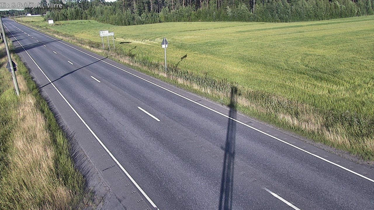 Kelikamerat Kuva Tie 8 Pyhäjoki, Viirre, Pyhäjoki, Pohjois-Pohjanmaa