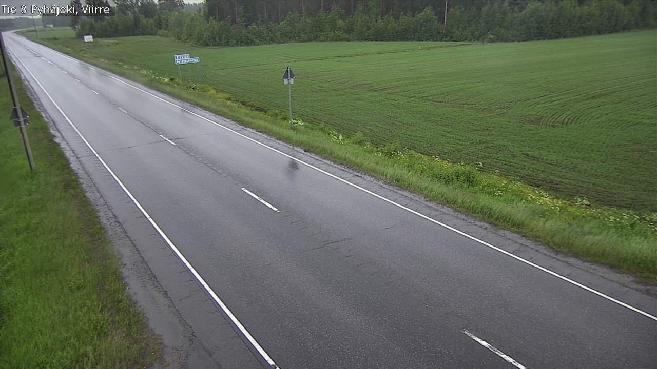 Kelikamerat Kuva Tie 8 Pyhäjoki, Viirre, Pyhäjoki, Pohjois-Pohjanmaa