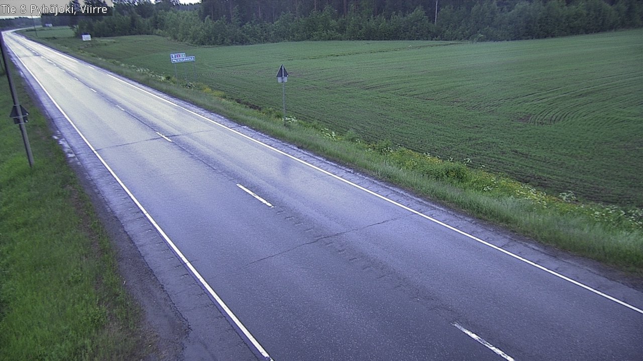 Kelikamerat Kuva Tie 8 Pyhäjoki, Viirre, Pyhäjoki, Pohjois-Pohjanmaa