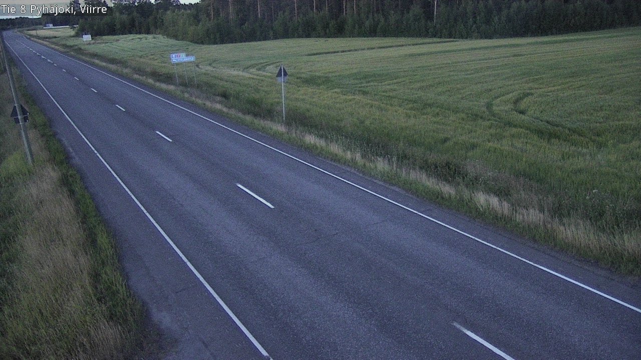 Kelikamerat Kuva Tie 8 Pyhäjoki, Viirre, Pyhäjoki, Pohjois-Pohjanmaa