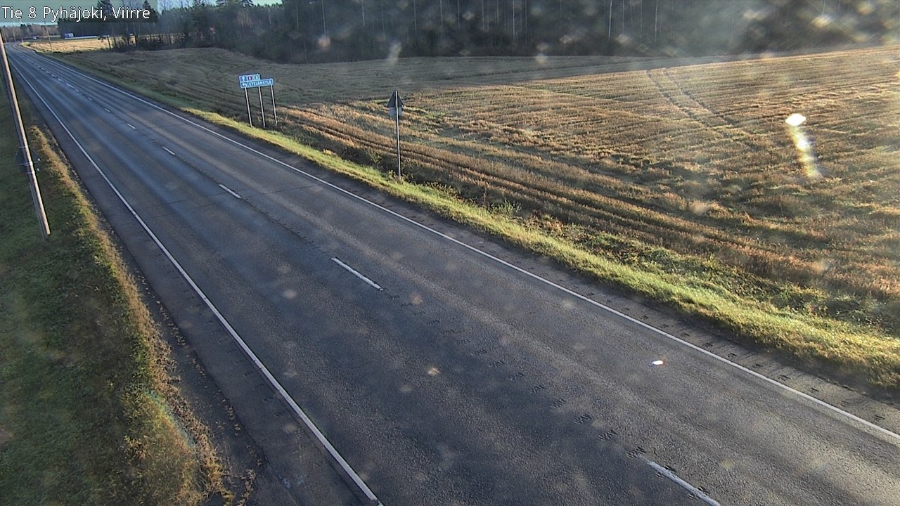 Kelikamerat Kuva Tie 8 Pyhäjoki, Viirre, Pyhäjoki, Pohjois-Pohjanmaa